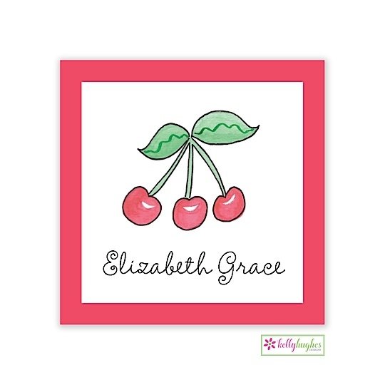 Rosy Red Cherries Classic Calling Card