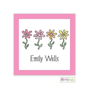 Row of Daisies Classic Calling Card
