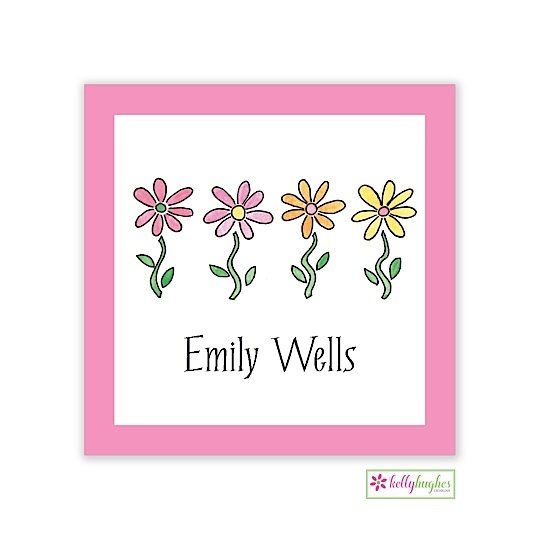 Row of Daisies Classic Calling Card