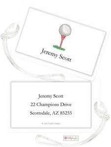 Personalized Golf Nut Classic Luggage Tags