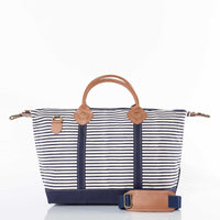 Monogrammed Stripes Weekender
