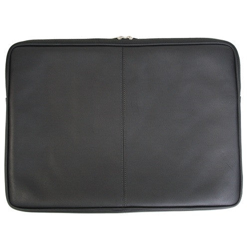 Monogrammed Leather Laptop Sleeve 