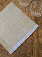 Grey & Blue Napkins/Set of 4
