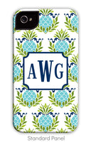 Pineapple Repeat Teal Phone Case
