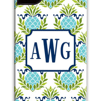 Pineapple Repeat Teal Phone Case