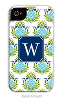 Pineapple Repeat Teal Phone Case
