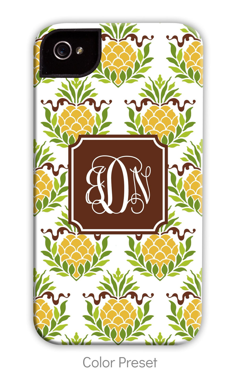 Pineapple Repeat Yellow Phone Case