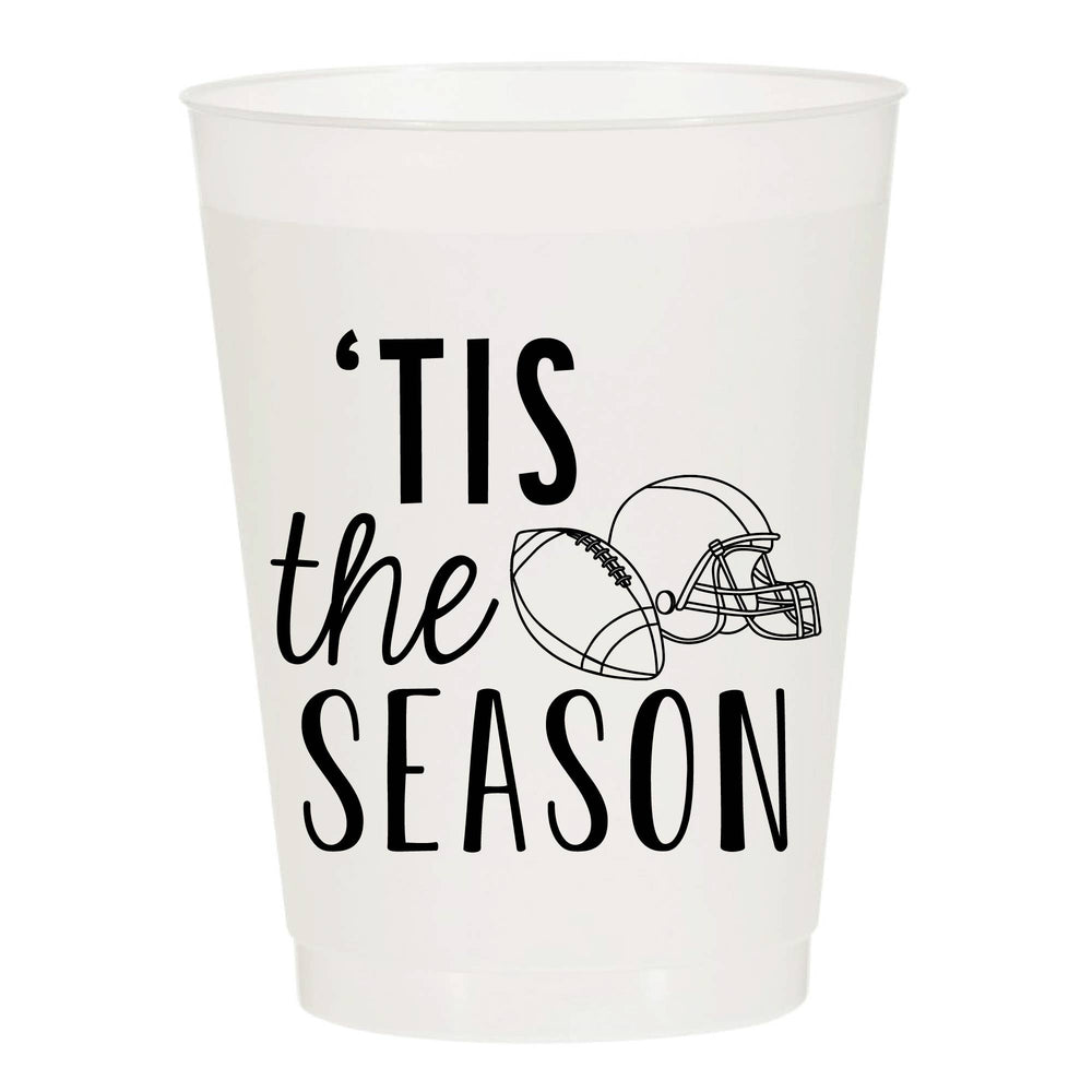 Tis The Season Football Tailgate Frosted Cups