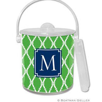 Bamboo Monogrammed Lucite Ice Bucket