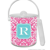 Chloe Monogrammed Lucite Ice Bucket