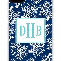 Coral Repeat Navy Phone Case