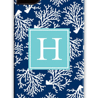 Coral Repeat Navy Phone Case
