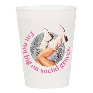 Social Graces Cowgirl Rodeo Frosted Cups