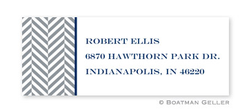 Herringbone Address Label