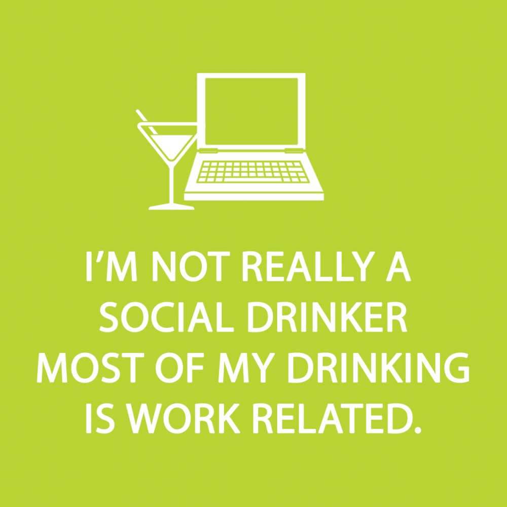 Social Drinker Cocktail Napkin