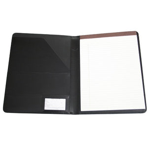 Monogrammed Leather Aristo PadFolio