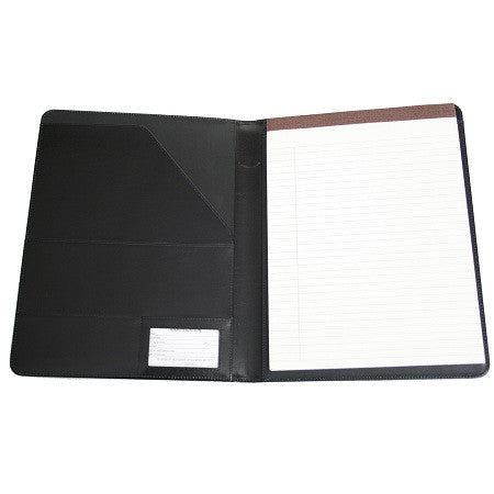 Monogrammed Leather Aristo PadFolio