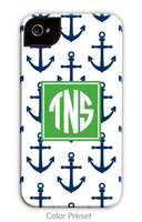 Anchor Blue Repeat Phone Case
