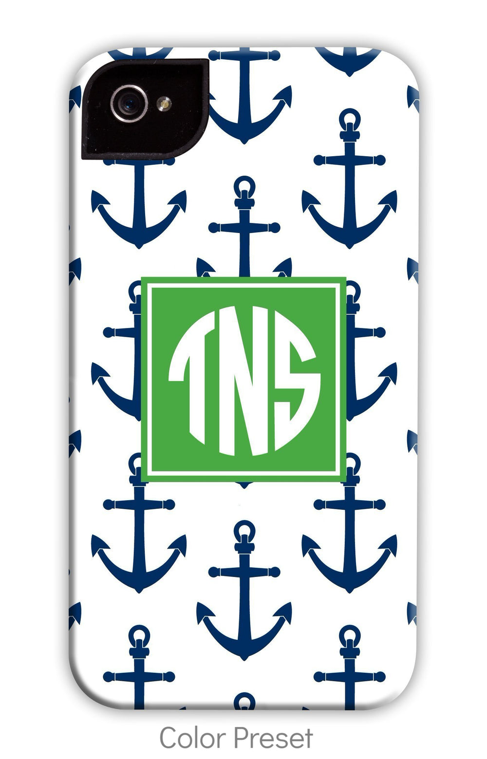 Anchor Blue Repeat Phone Case