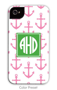 Anchor Pink Repeat Phone Case