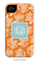 Coral Repeat Orange Phone Case
