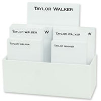 Bellmore 7-Tablet Set - White with Linen Holder
