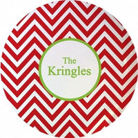 Chevron 10" Melamine Plate
