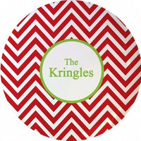 Chevron 10" Melamine Plate