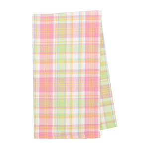 Monogrammed Palm Beach Plaid Hand Towel