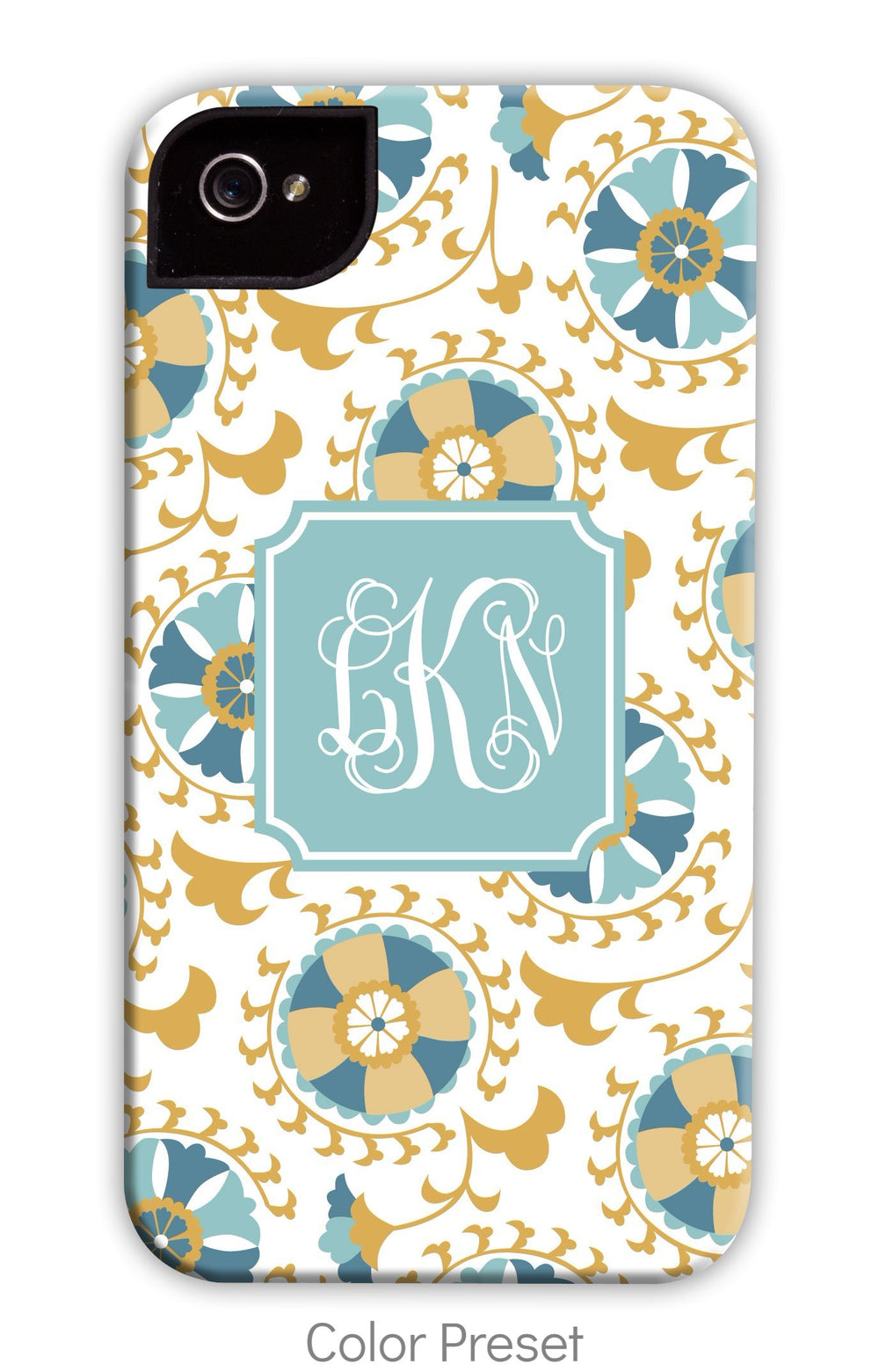 Paisley Beige & Teal Phone Case