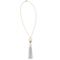 Leather Tassel Necklace
