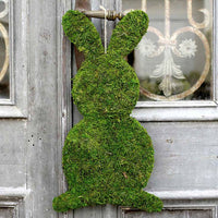 Moss Bunny Door Decor
