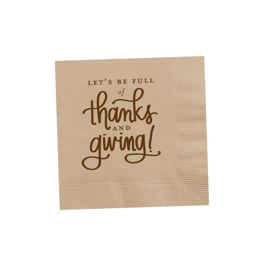 Thanks and Giving Cocktail Napkins