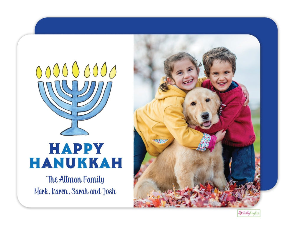 Hanukkah Holiday Photo Card