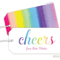 Rainbow Cheers Gift Tag