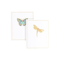 Caspari Jeweled Insects Folded Notes
