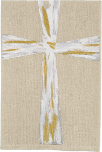 Cross Painted Flour Sack Towel