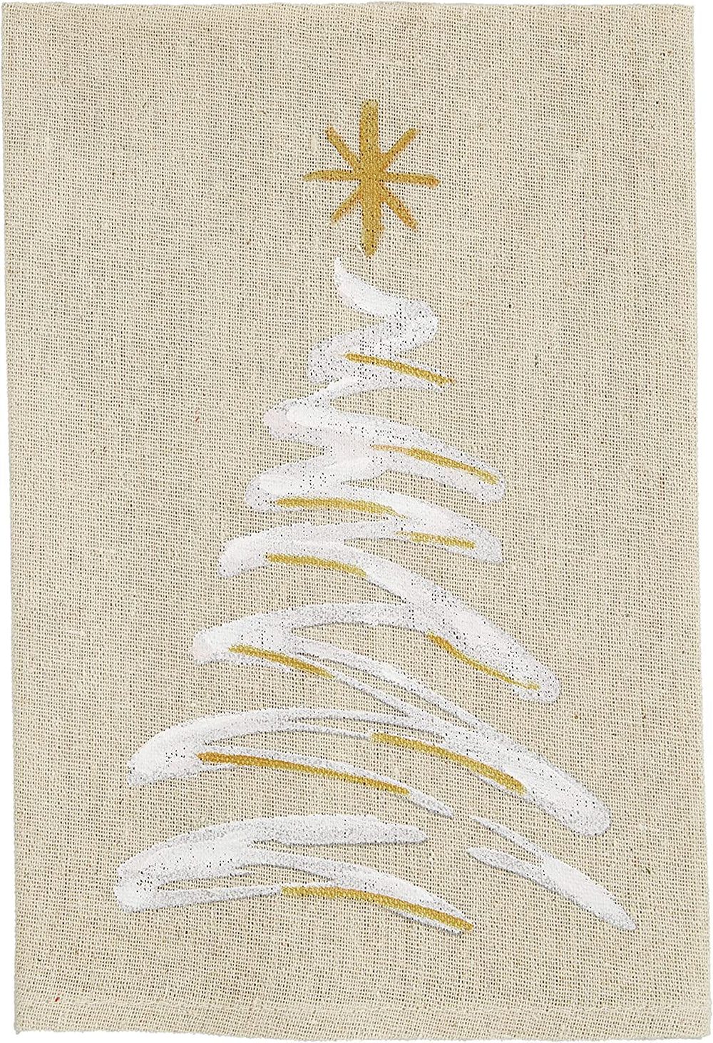 Christmas Tree Painted Flour Sack Towel