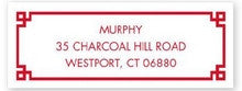 Corner Key Border Address Label