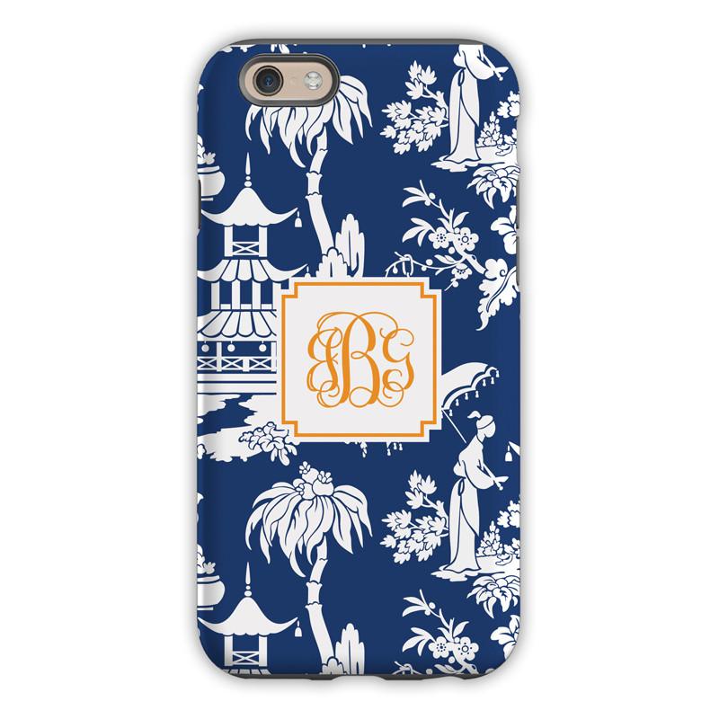 Pagoda Garden Navy Phone Case