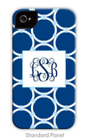 Circle Chain Navy Phone Case
