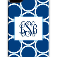 Circle Chain Navy Phone Case