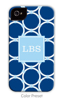 Circle Chain Navy Phone Case
