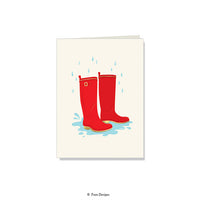 Wellies Folded Notes
