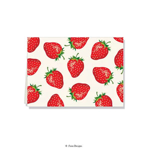Strawberries Folded Notes