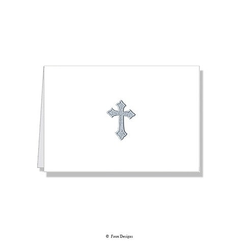 Personalized Cross Folded Notes