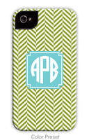 Herringbone Green Phone Case
