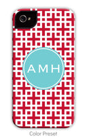 Lattice Red Phone Case
