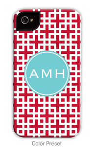 Lattice Red Phone Case