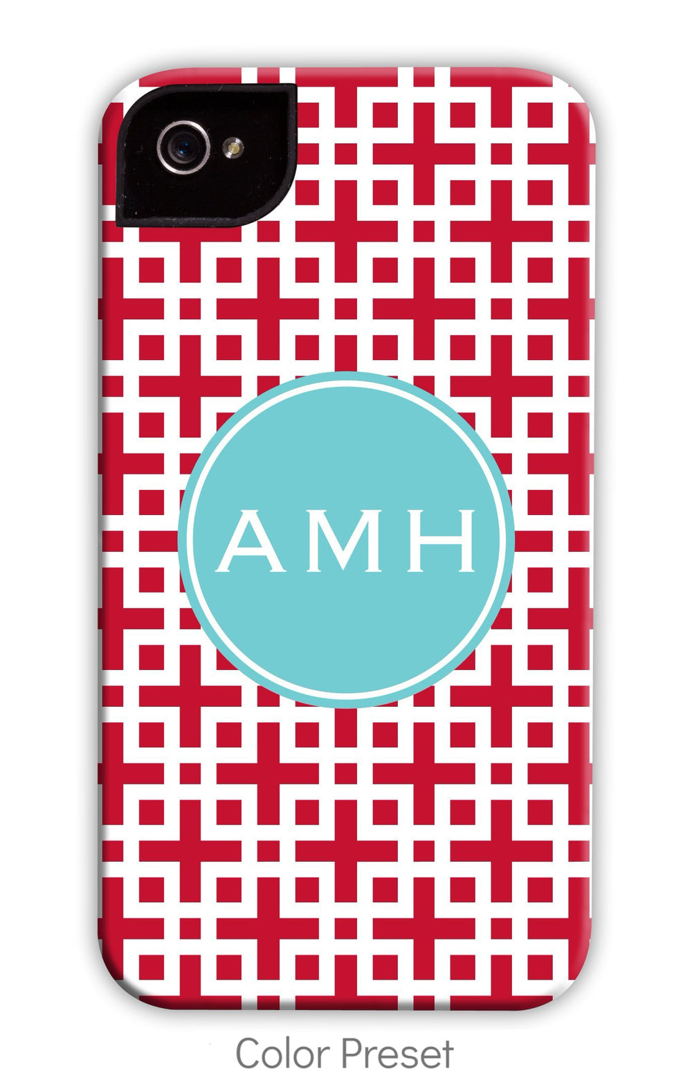 Lattice Red Phone Case